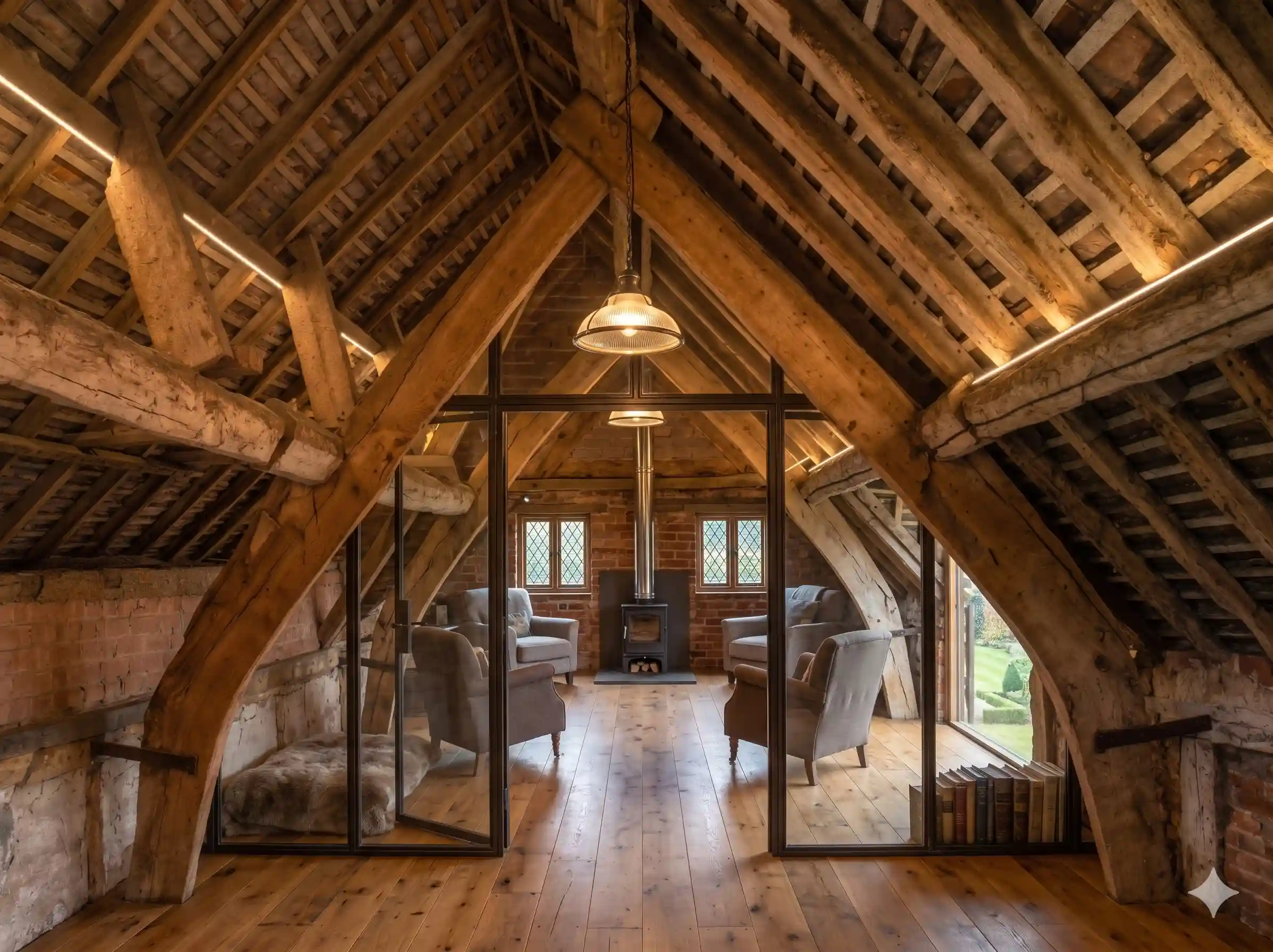 Cruck Framed Barn AI mockup